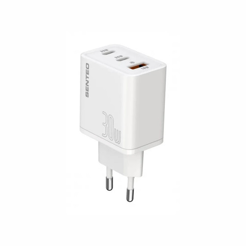 СЗУ 3Port SENTEO Z-17 USB+2USB-C 3A GaN PD 30W (white)